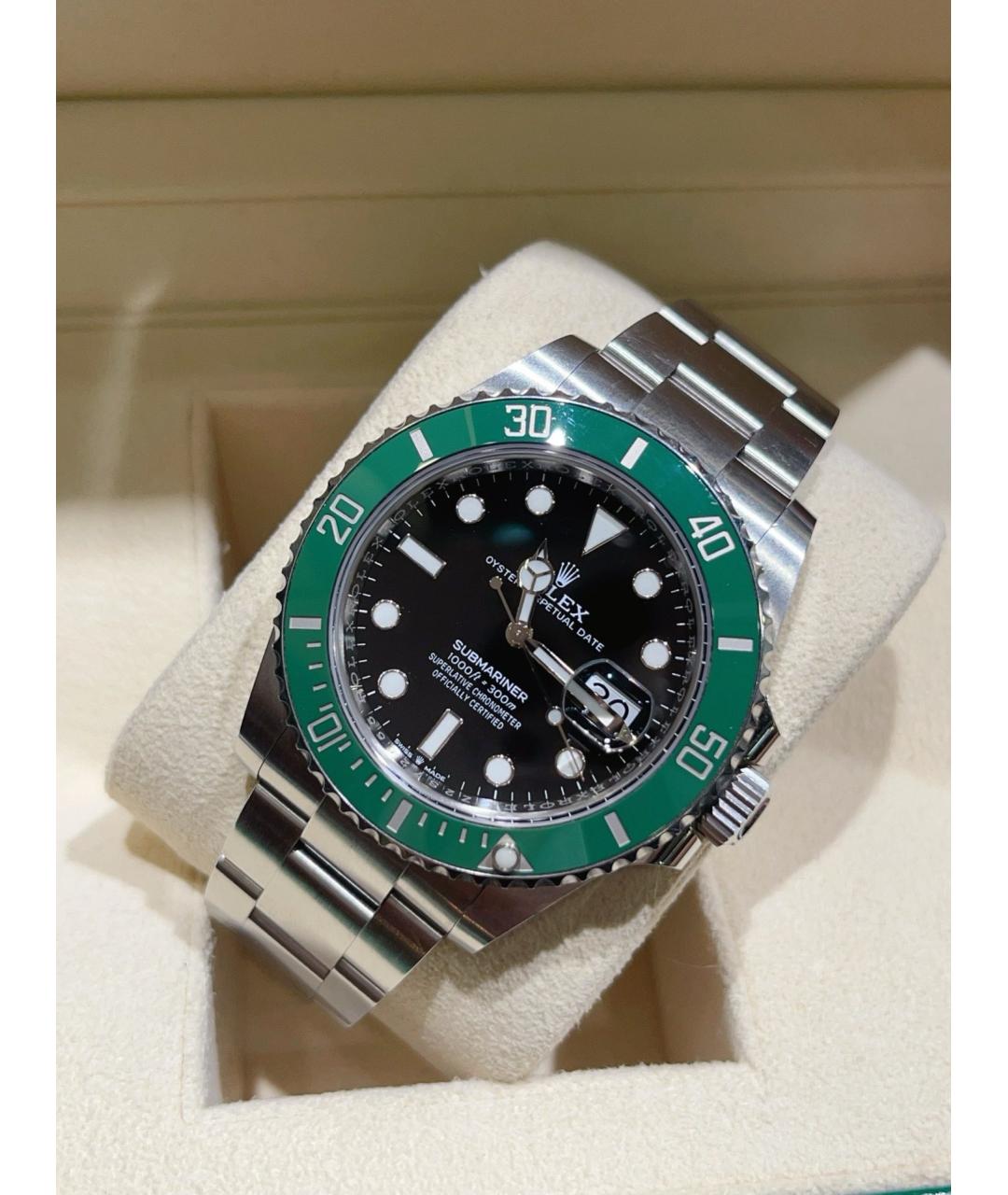 ROLEX Черные стальные часы, фото 5