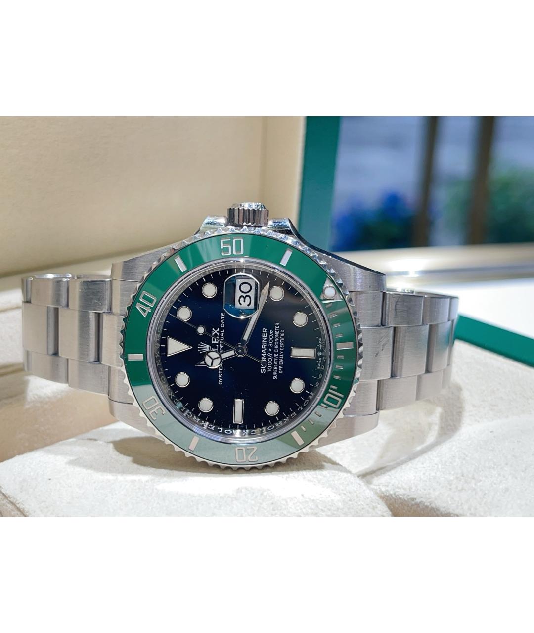 ROLEX Черные стальные часы, фото 3