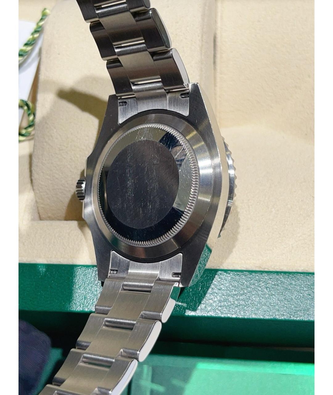 ROLEX Черные стальные часы, фото 7