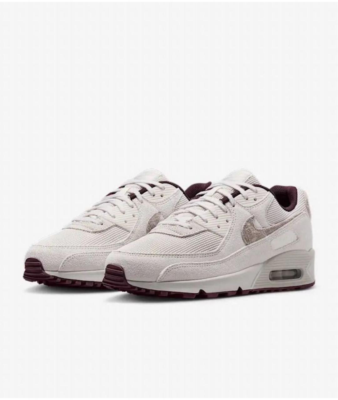 NIKE Белые замшевые низкие кроссовки / кеды, фото 2