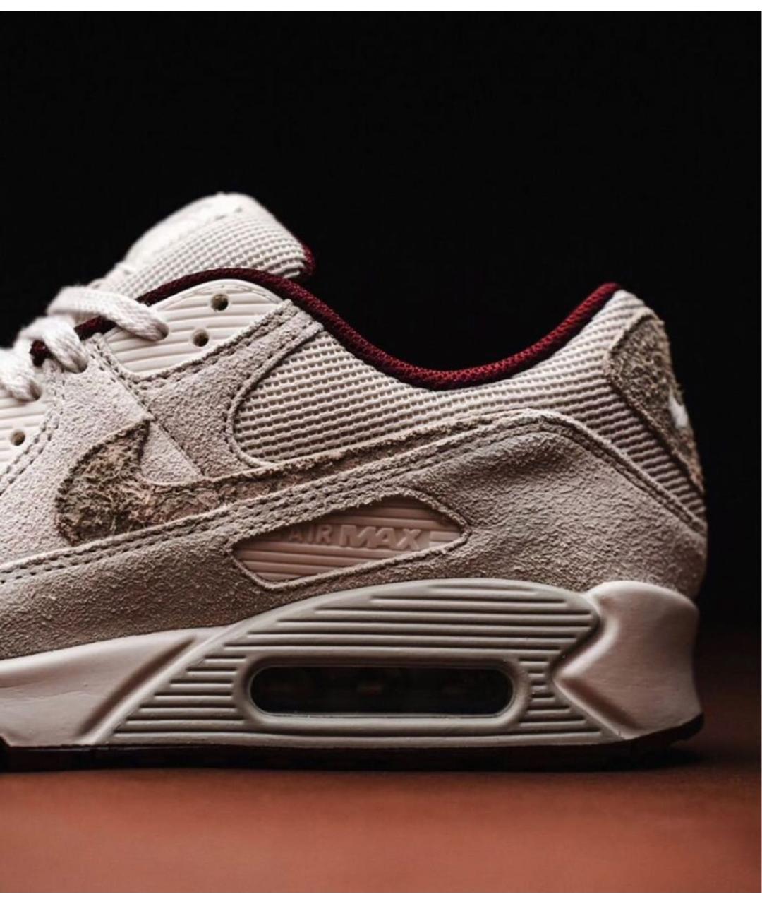 NIKE Белые замшевые низкие кроссовки / кеды, фото 7