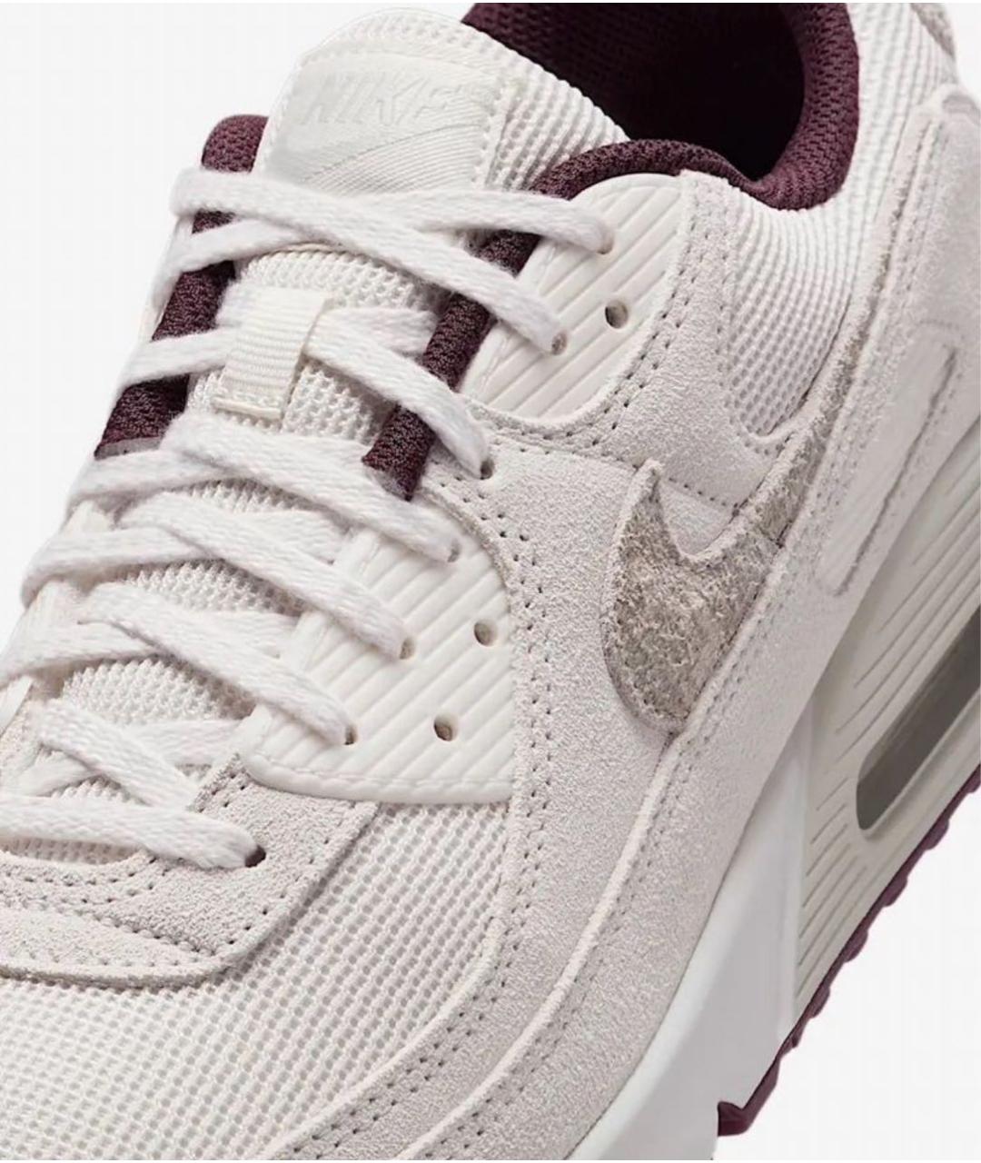 NIKE Белые замшевые низкие кроссовки / кеды, фото 5