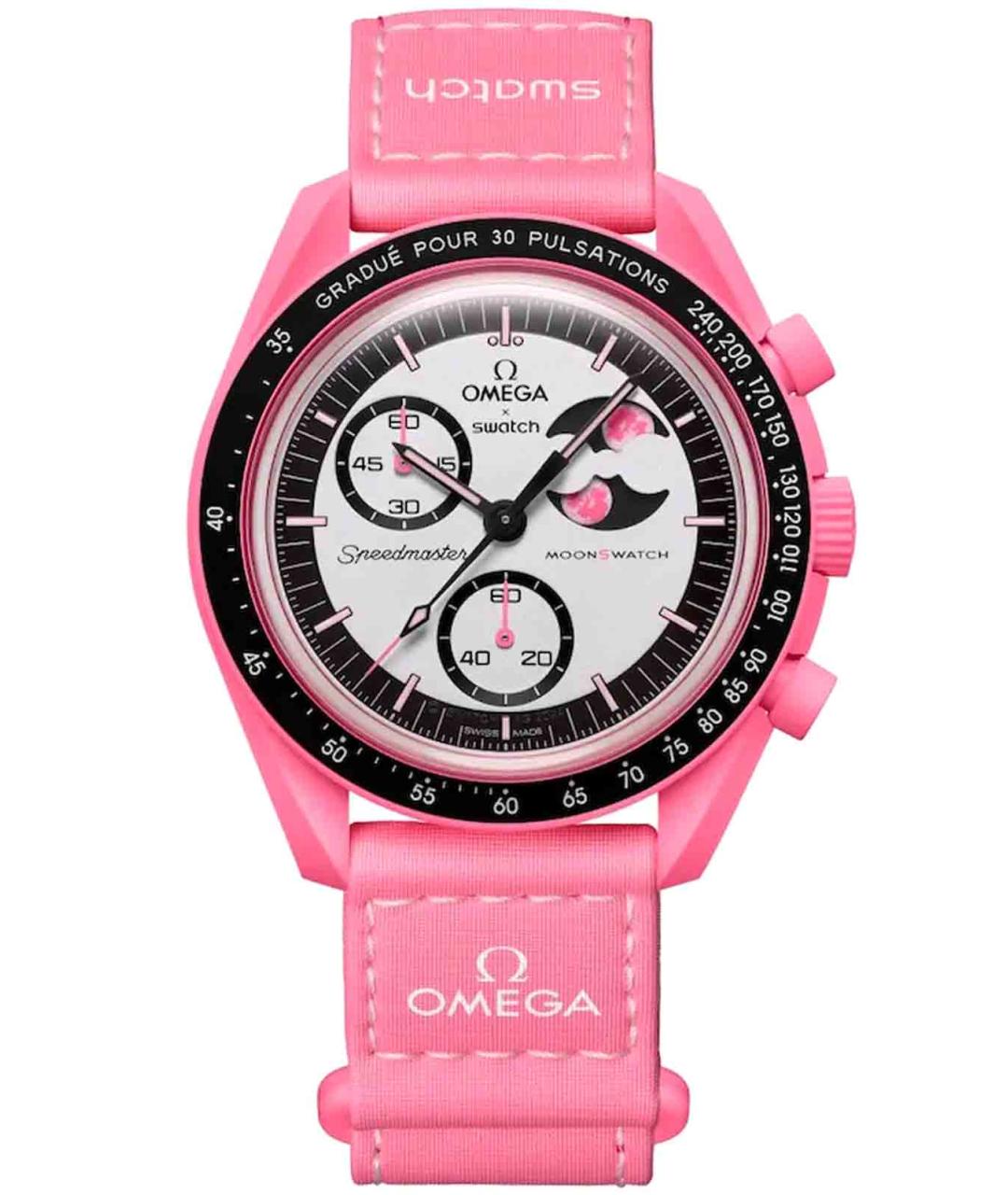 OMEGA Розовые часы, фото 1