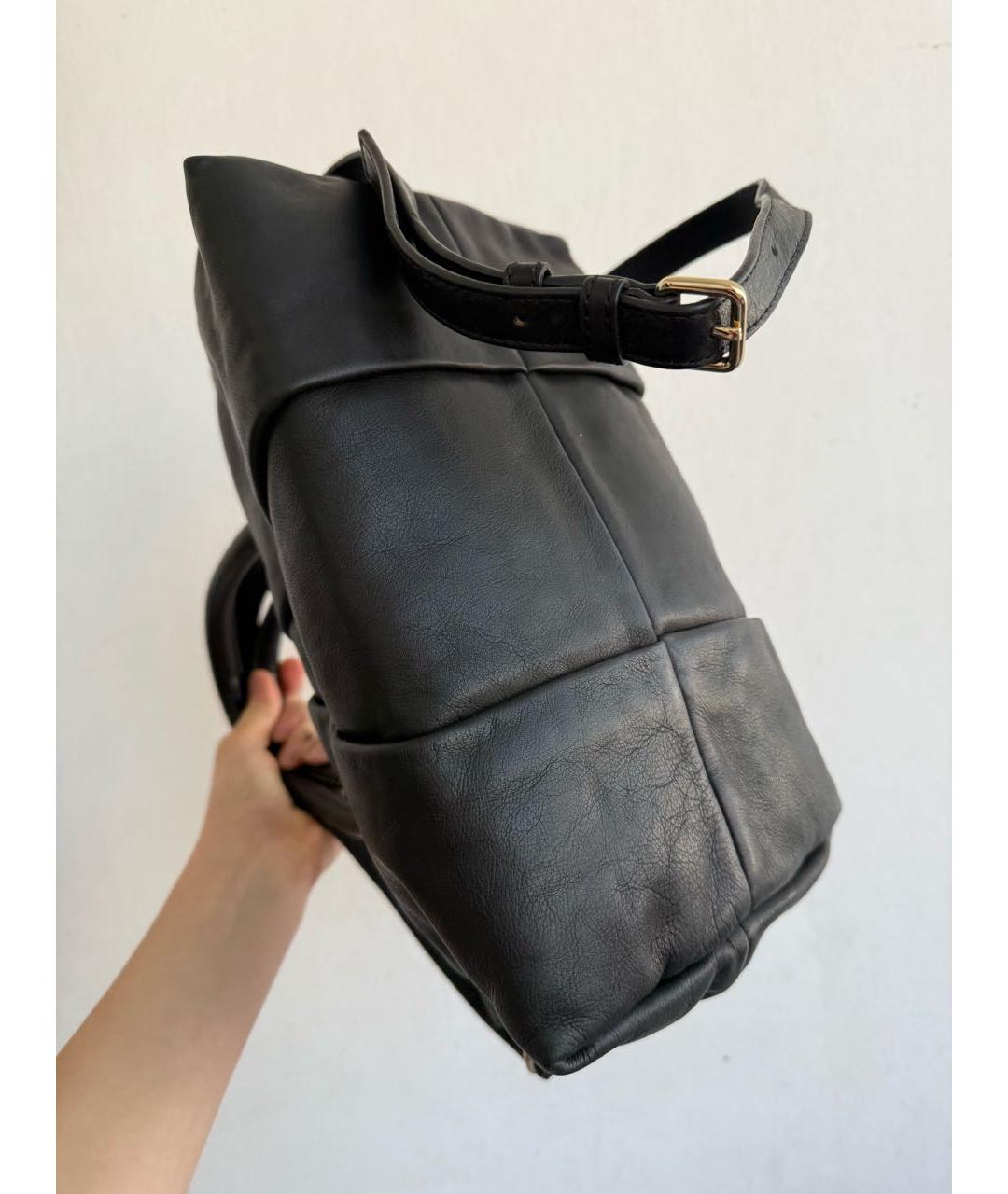 MARC JACOBS Черная сумка с короткими ручками из искусственной кожи, фото 4