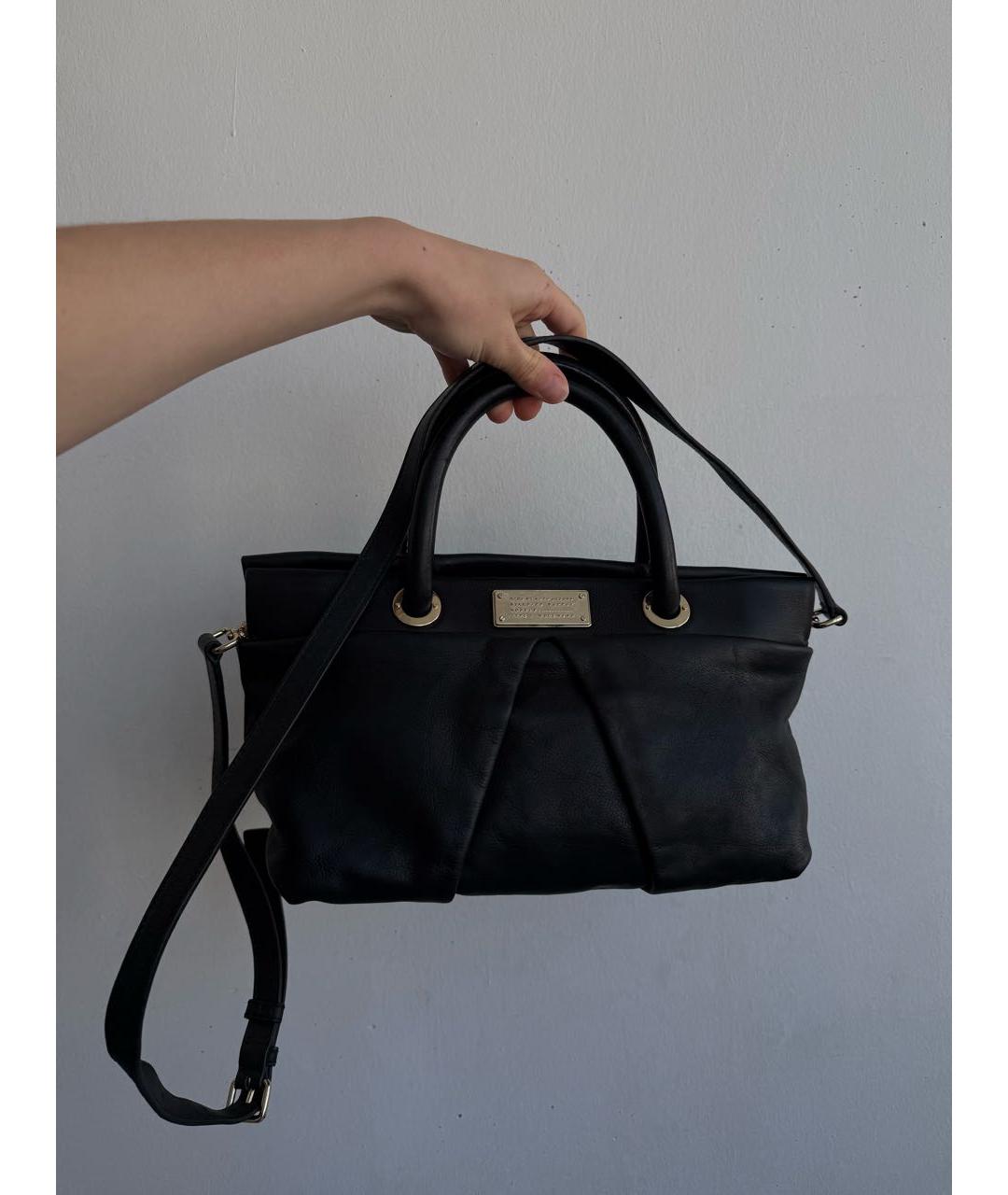 MARC JACOBS Черная сумка с короткими ручками из искусственной кожи, фото 9