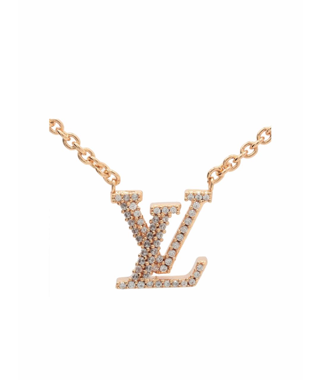 LOUIS VUITTON Золотая металлическая подвеска, фото 1