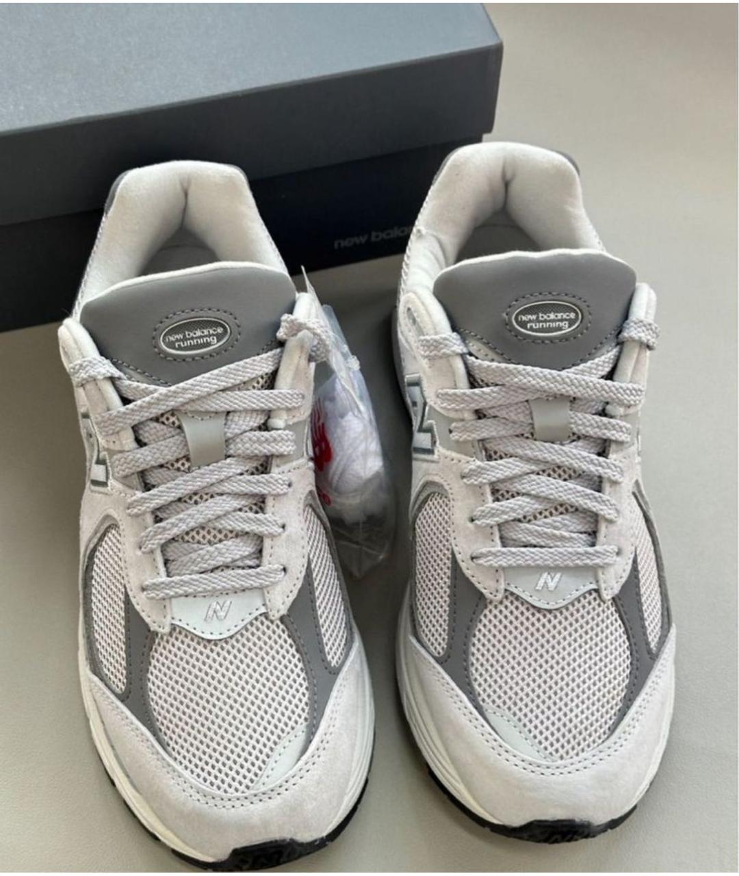 NEW BALANCE Серые замшевые низкие кроссовки / кеды, фото 8