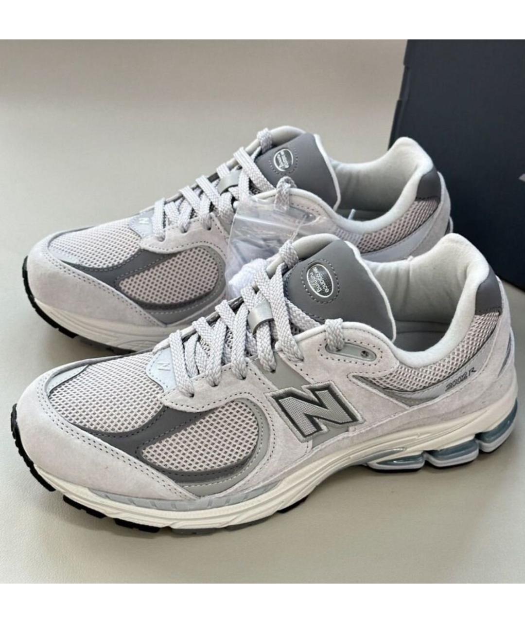 NEW BALANCE Серые замшевые низкие кроссовки / кеды, фото 5