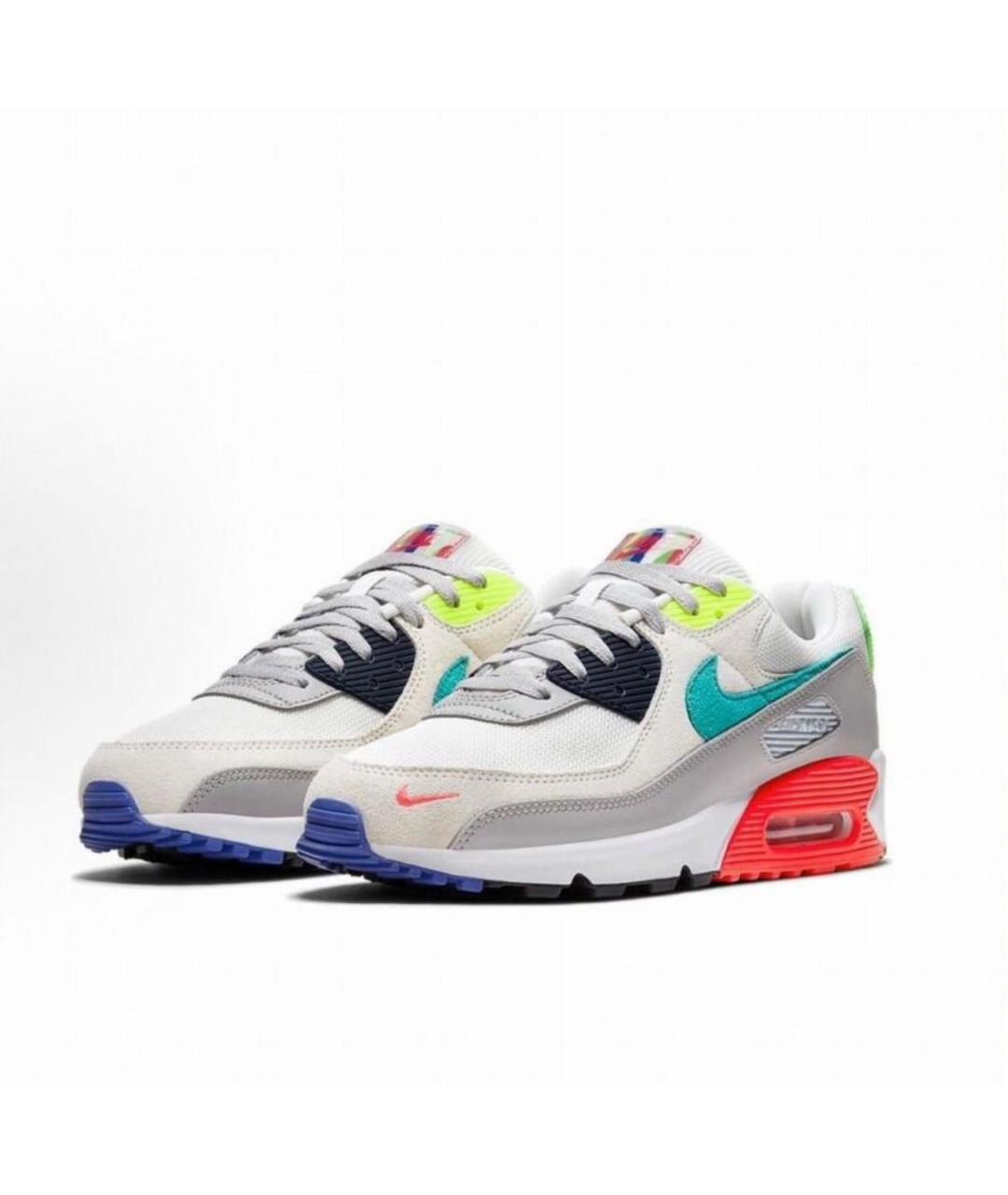 NIKE Мульти замшевые низкие кроссовки / кеды, фото 2