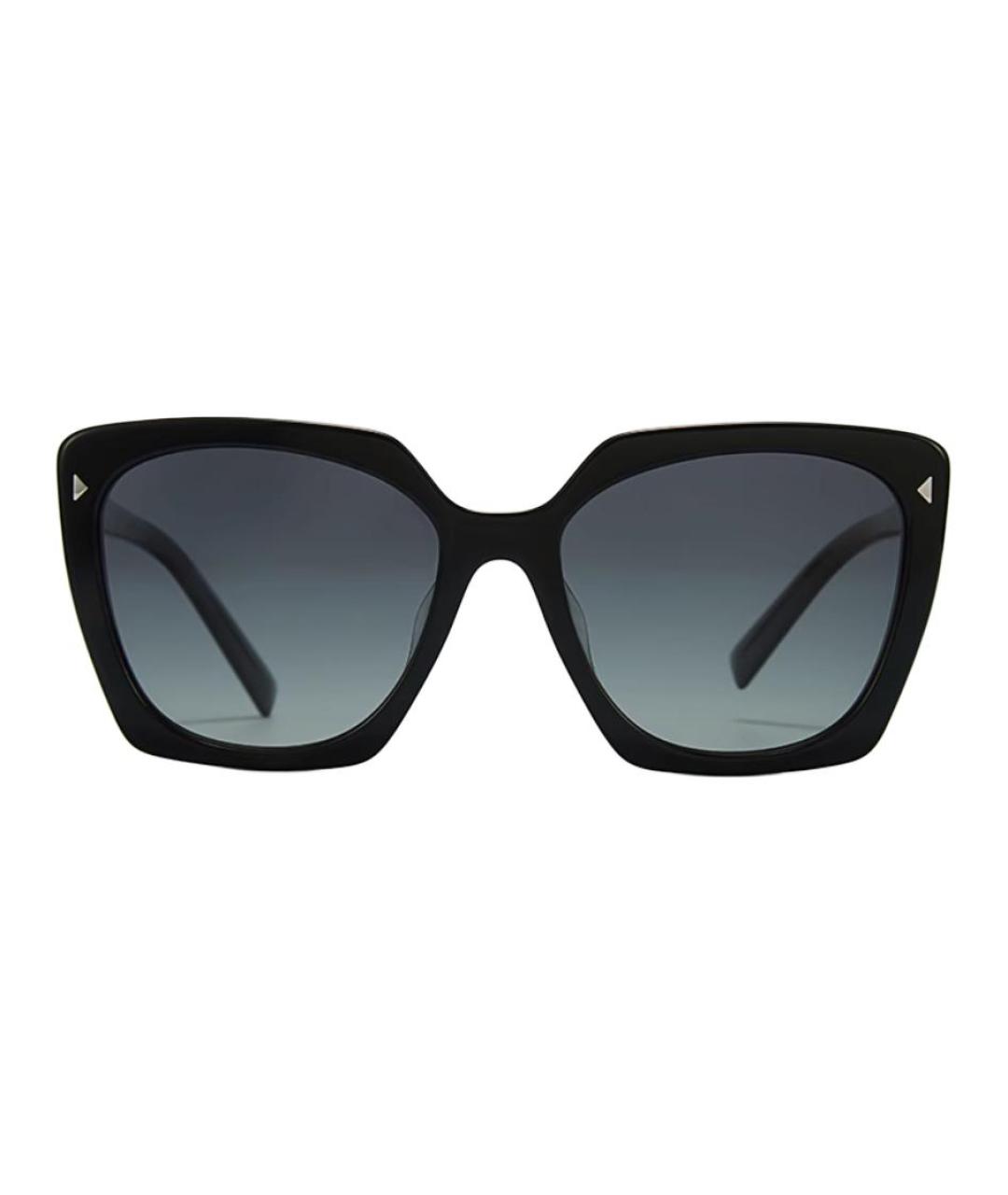 PRADA Черные пластиковые солнцезащитные очки, фото 2