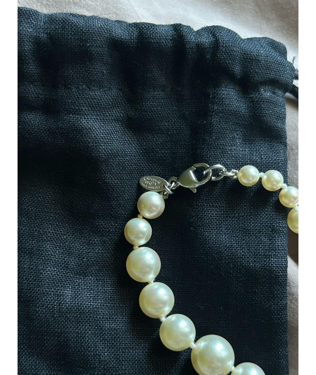 CHANEL Бежевое колье, фото 5