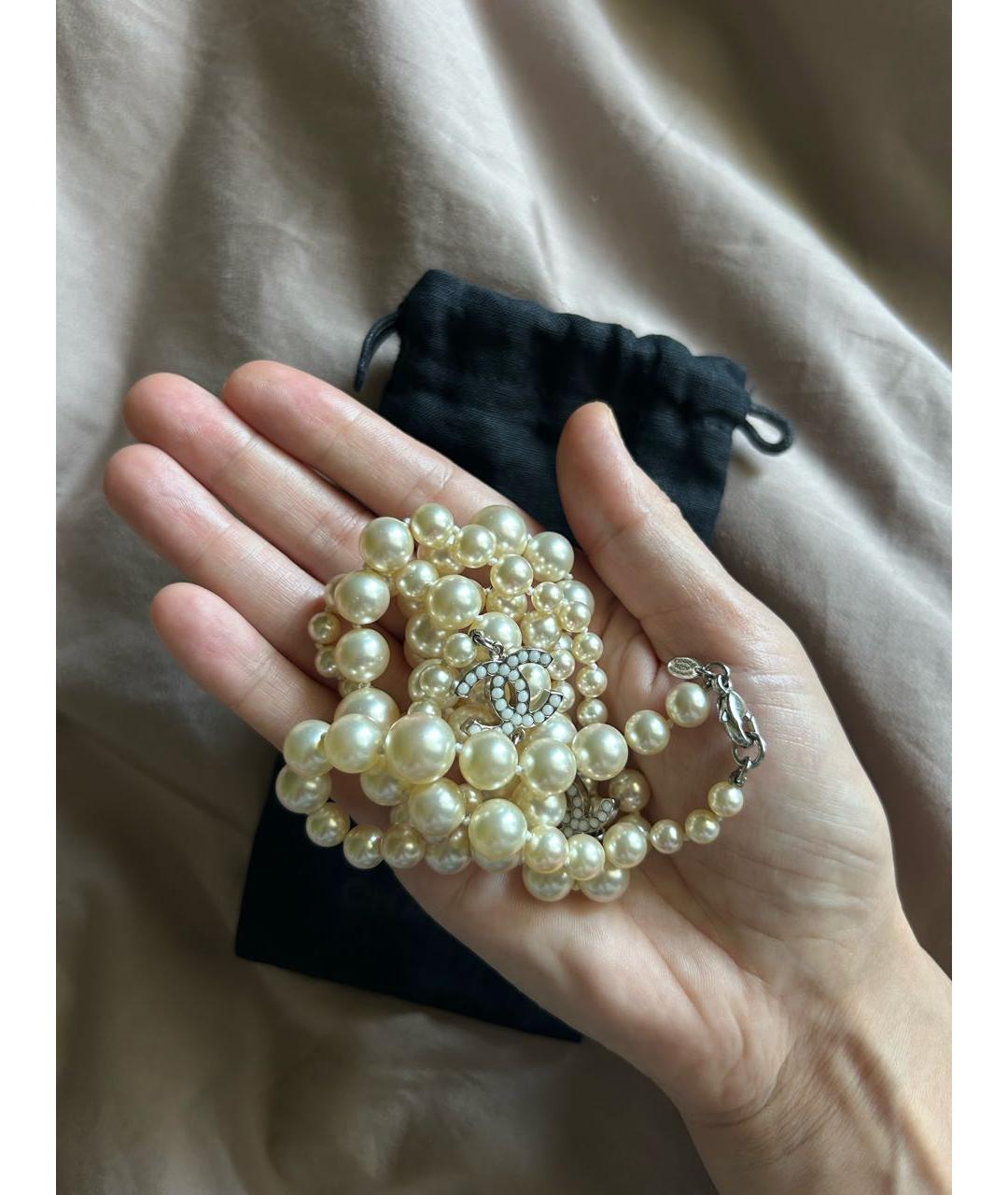 CHANEL Бежевое колье, фото 7
