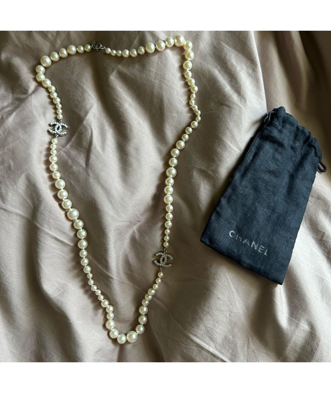 CHANEL Бежевое колье, фото 8