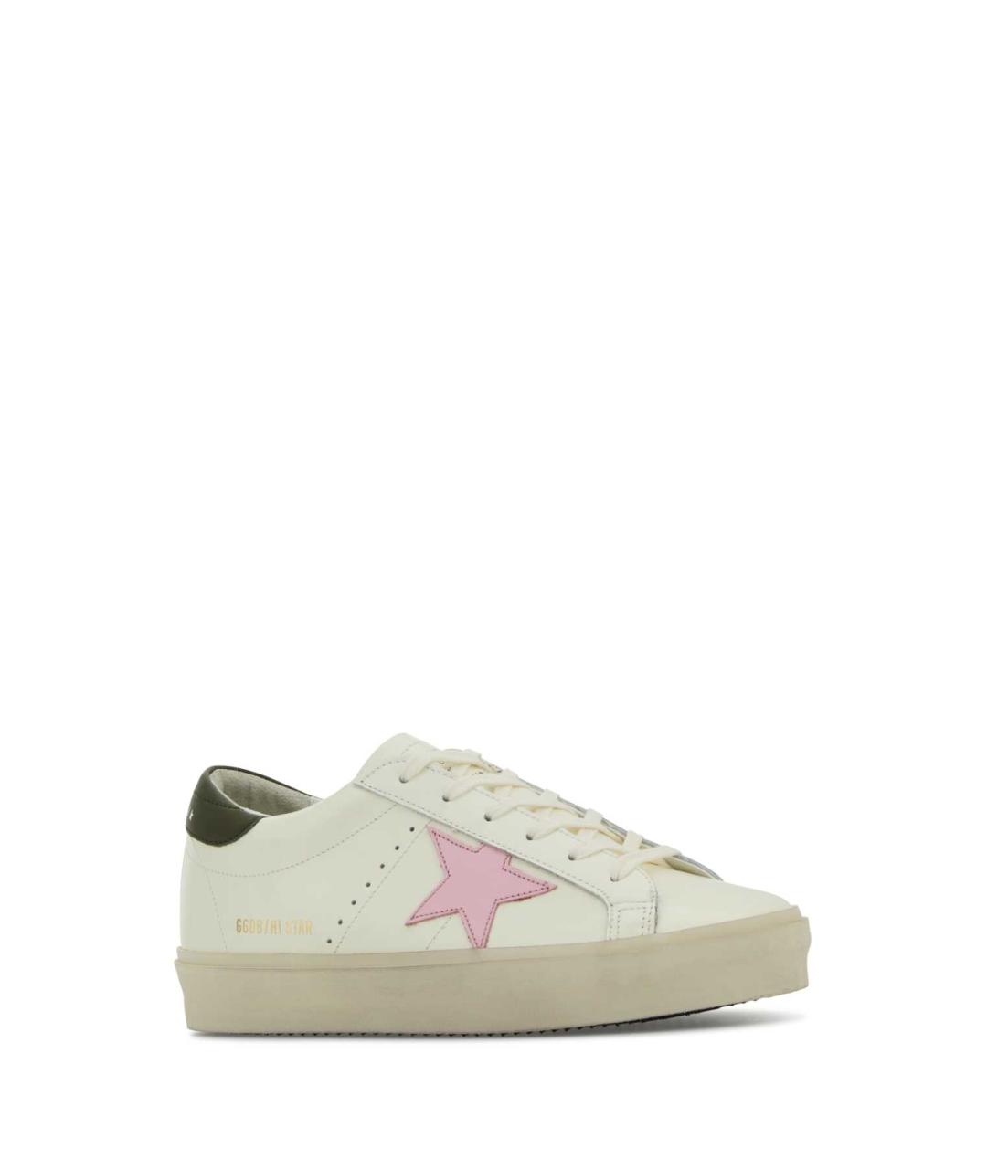 GOLDEN GOOSE DELUXE BRAND Белые кожаные кеды, фото 2