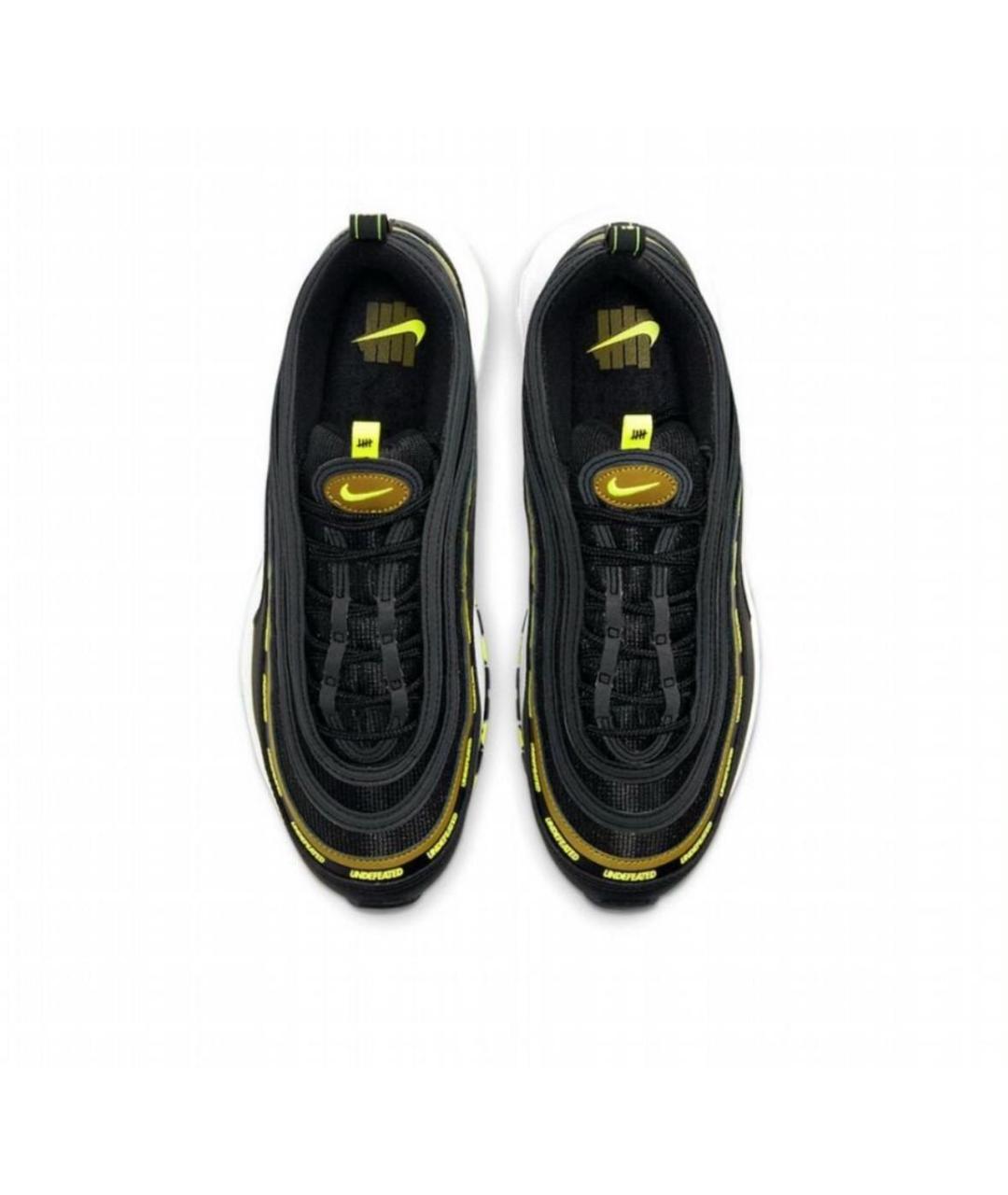 NIKE Черные кожаные низкие кроссовки / кеды, фото 3