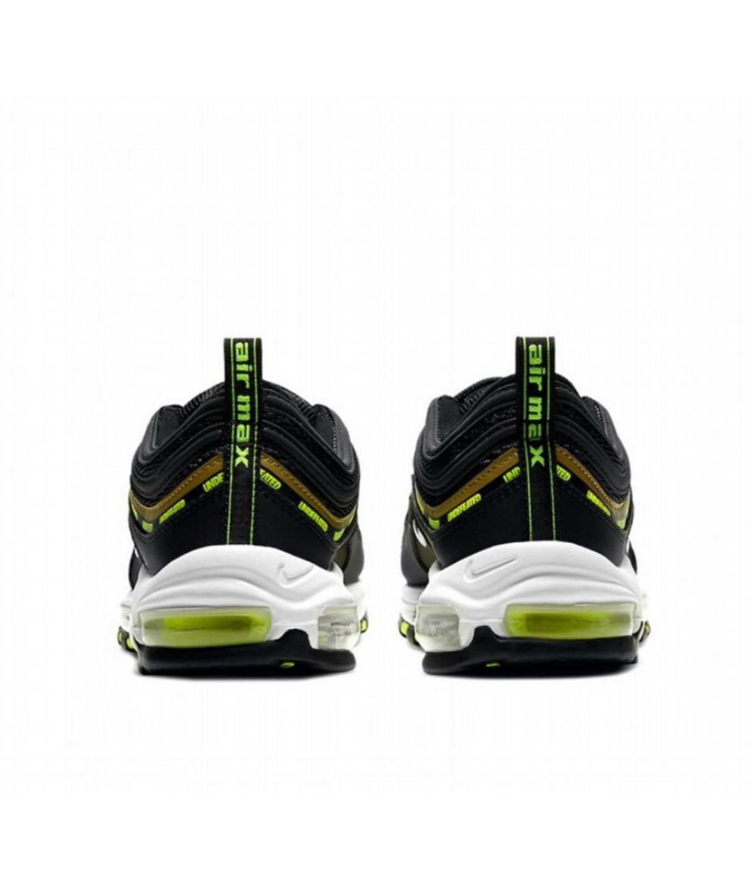 NIKE Черные кожаные низкие кроссовки / кеды, фото 4