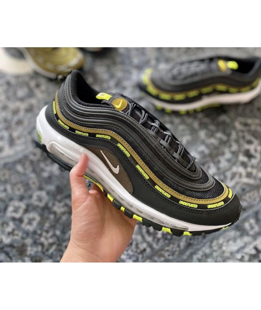 NIKE Черные кожаные низкие кроссовки / кеды, фото 5