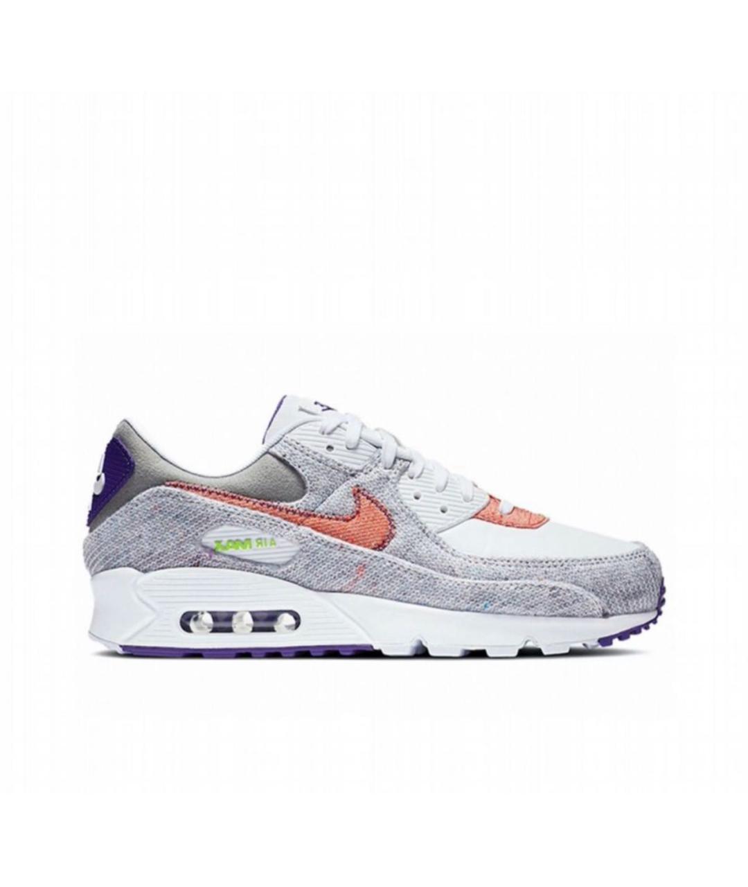 NIKE Серые текстильные низкие кроссовки / кеды, фото 9