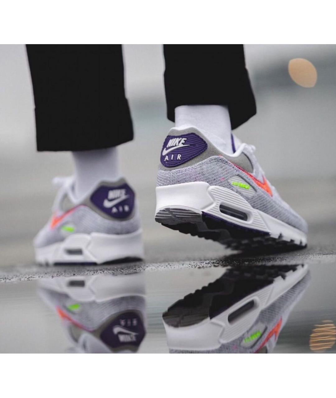 NIKE Серые текстильные низкие кроссовки / кеды, фото 5