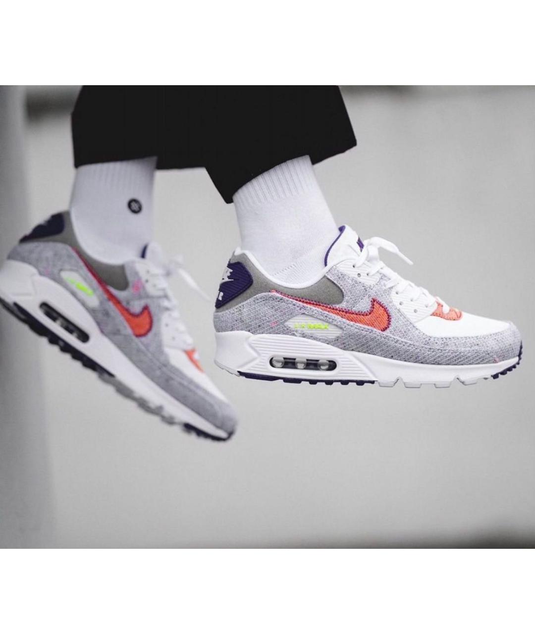 NIKE Серые текстильные низкие кроссовки / кеды, фото 7