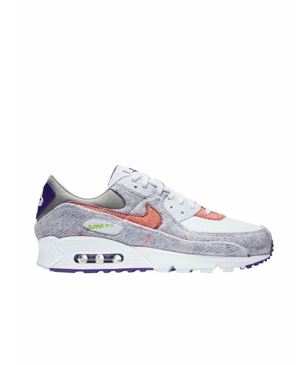NIKE Серые текстильные низкие кроссовки / кеды, фото 1