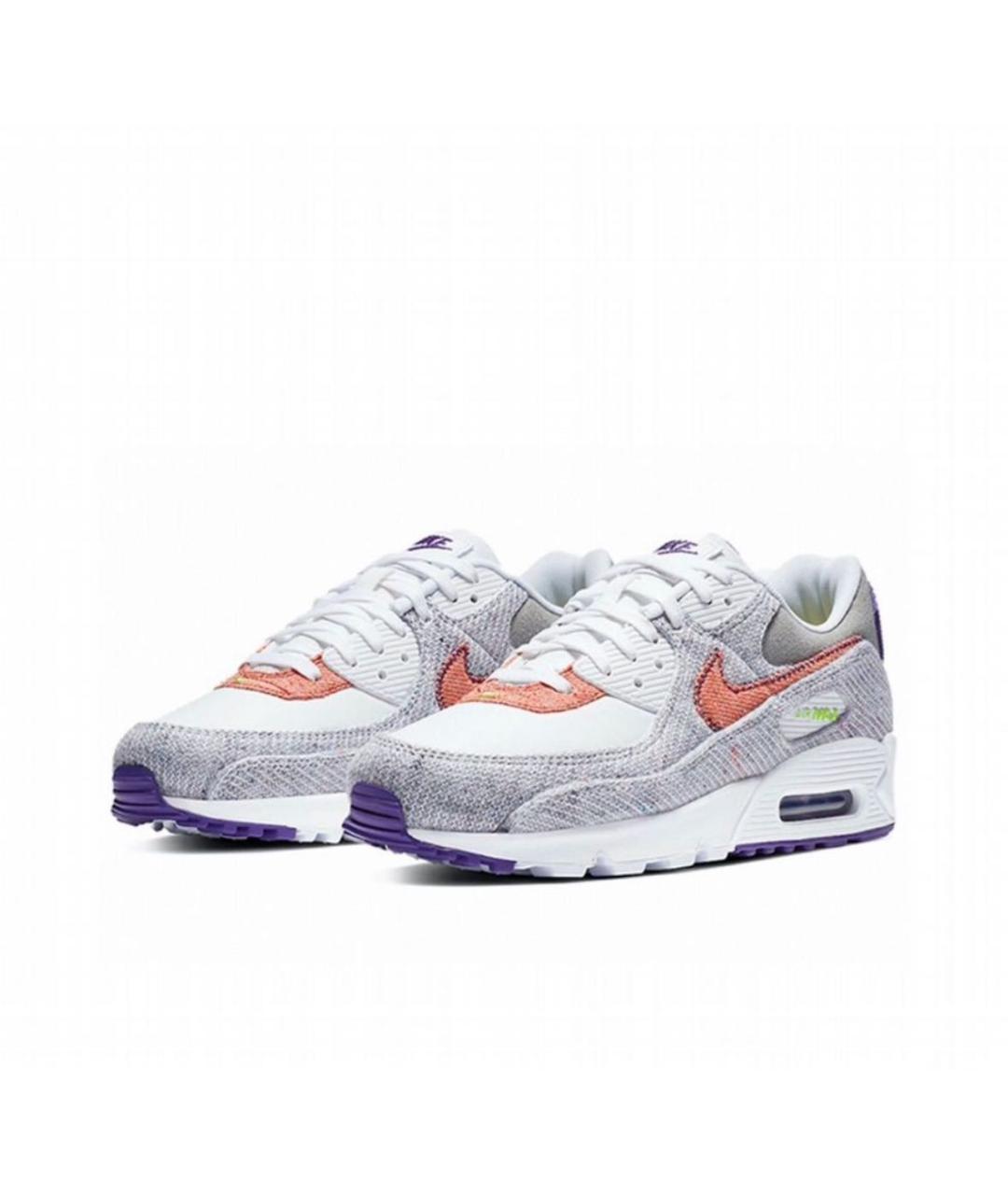 NIKE Серые текстильные низкие кроссовки / кеды, фото 2