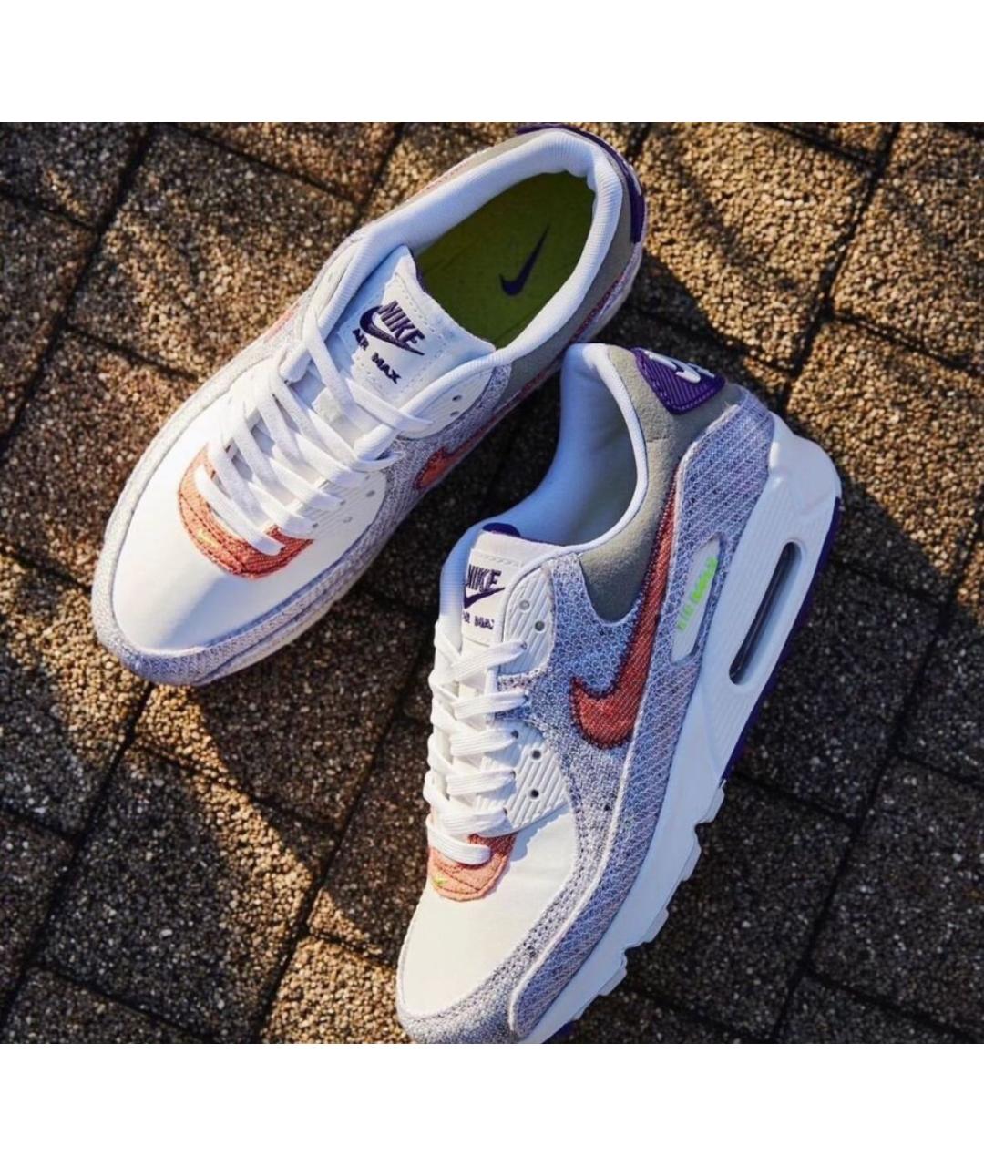 NIKE Серые текстильные низкие кроссовки / кеды, фото 8