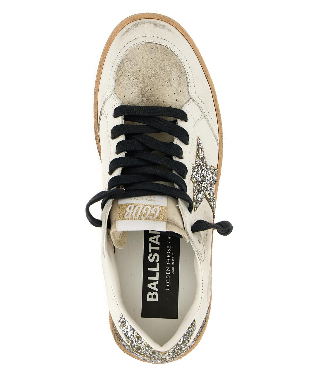 GOLDEN GOOSE DELUXE BRAND Белые кожаные кеды, фото 4