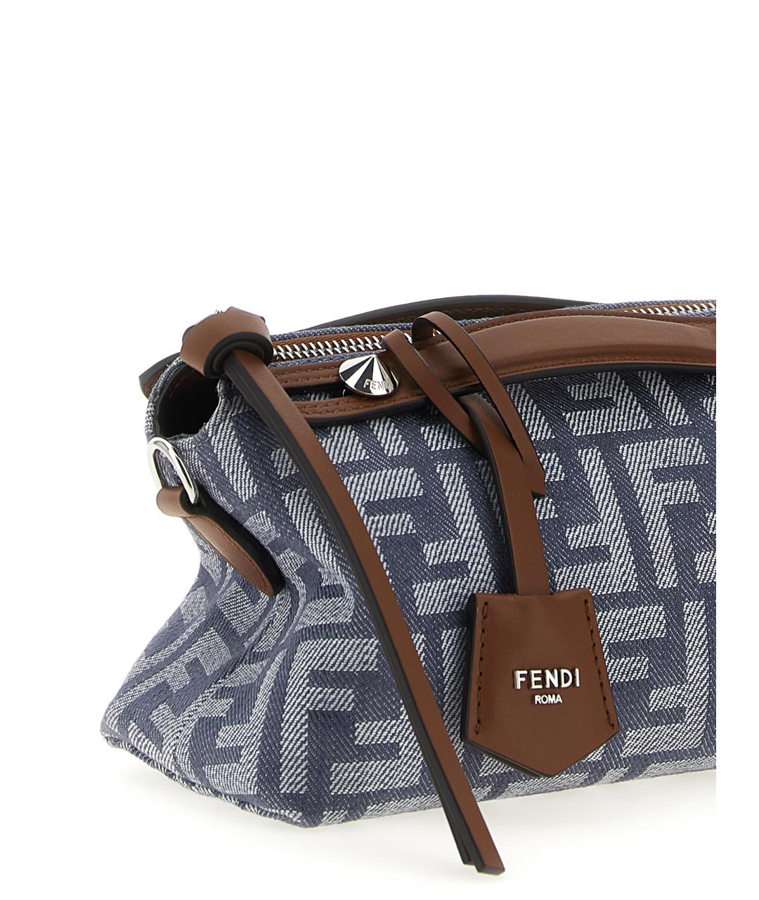 FENDI Синяя сумка через плечо, фото 3