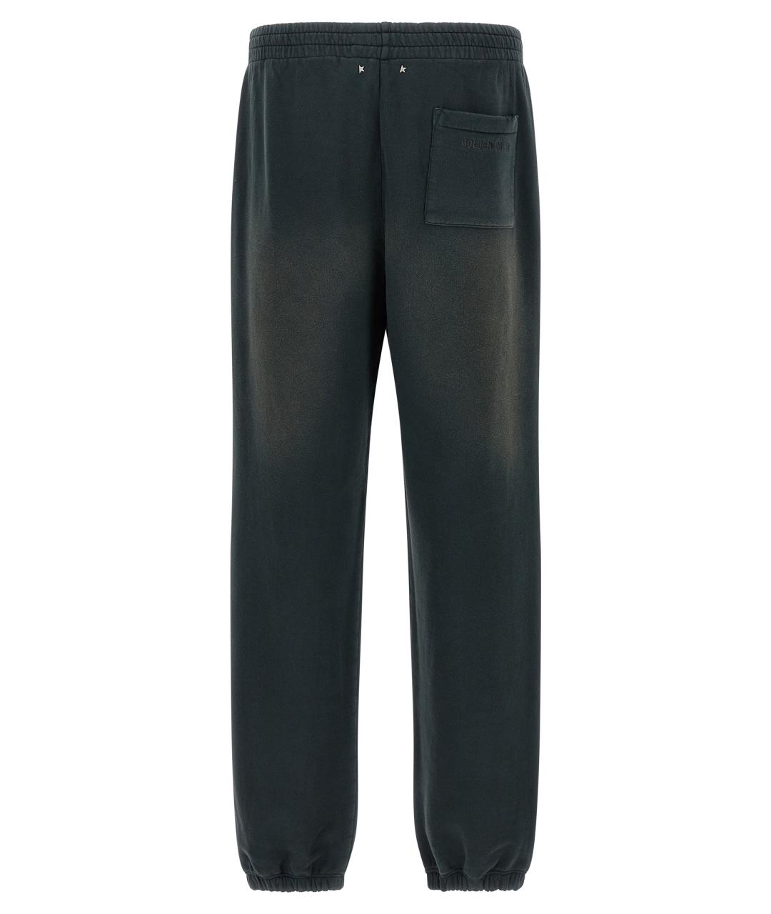 GOLDEN GOOSE DELUXE BRAND Черные хлопковые повседневные брюки, фото 2