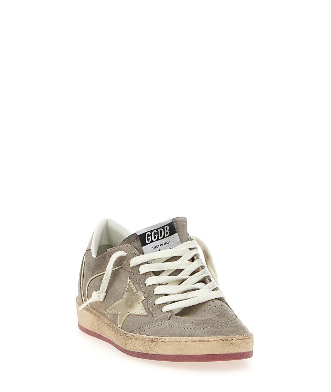GOLDEN GOOSE DELUXE BRAND Серые замшевые кеды, фото 2