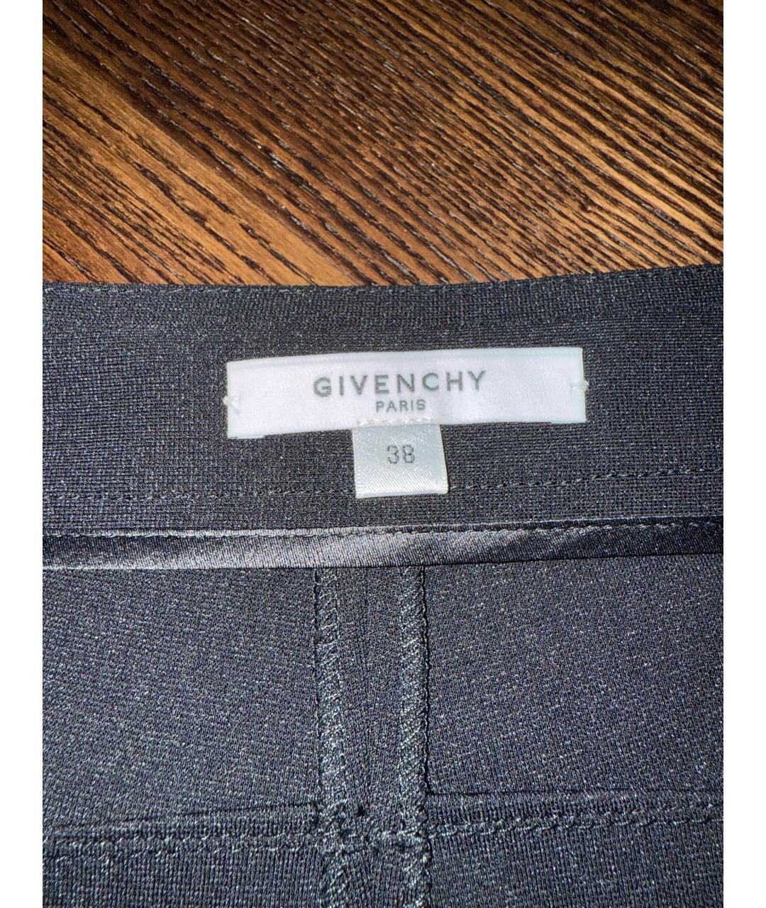 GIVENCHY Черные вискозные брюки узкие, фото 2
