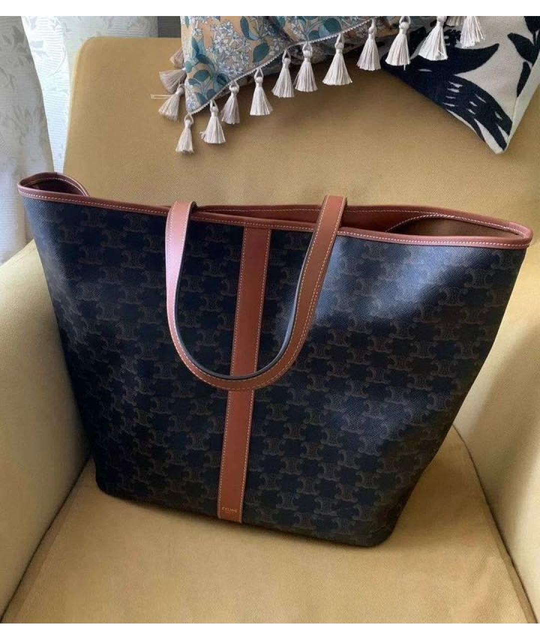 CELINE Коричневая сумка тоут, фото 2