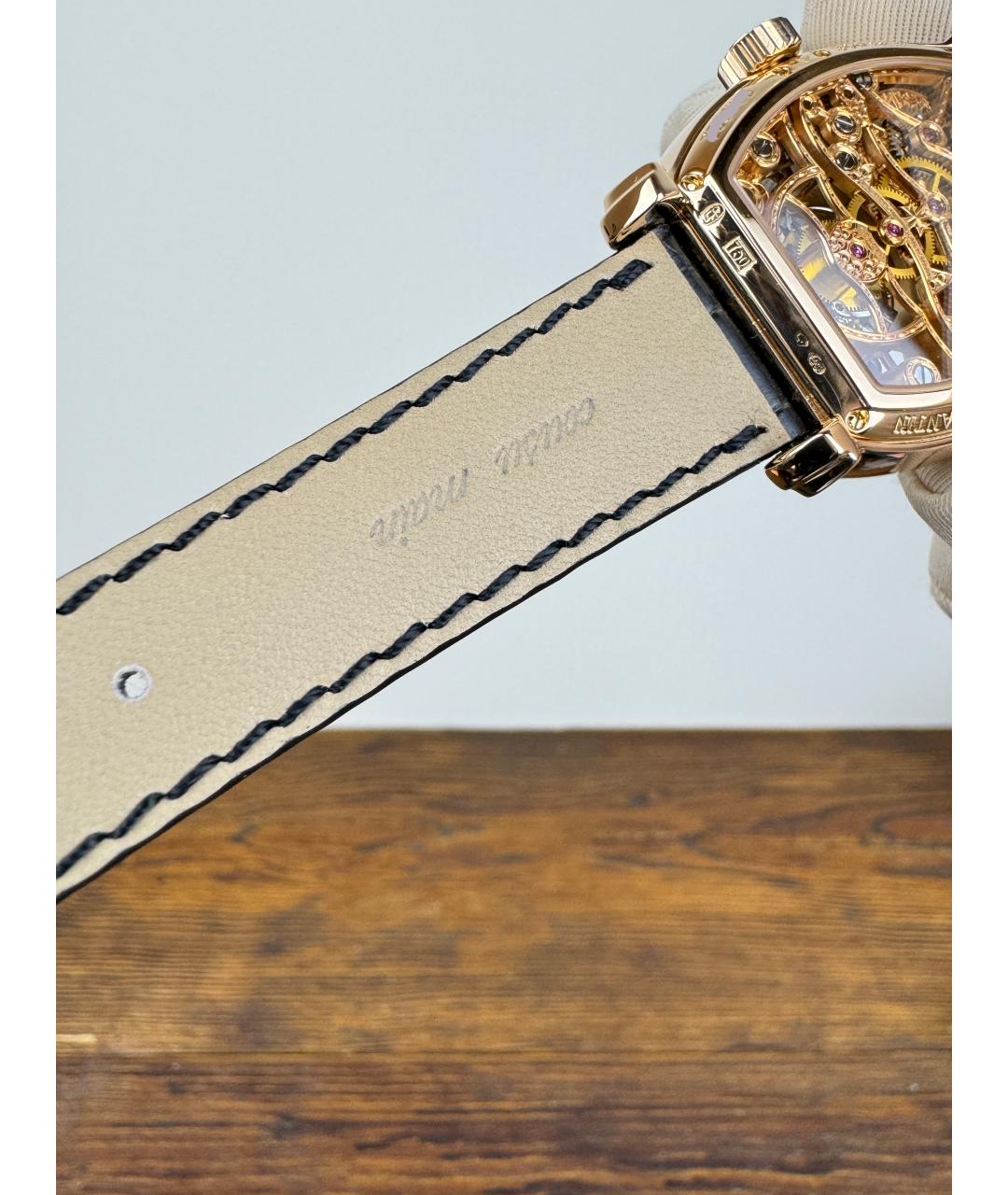 VACHERON CONSTANTIN Черные часы из розового золота, фото 8