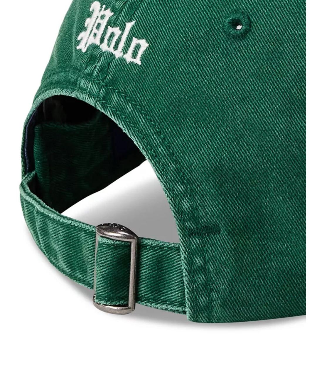 POLO RALPH LAUREN Зеленая хлопковая кепка/бейсболка, фото 3