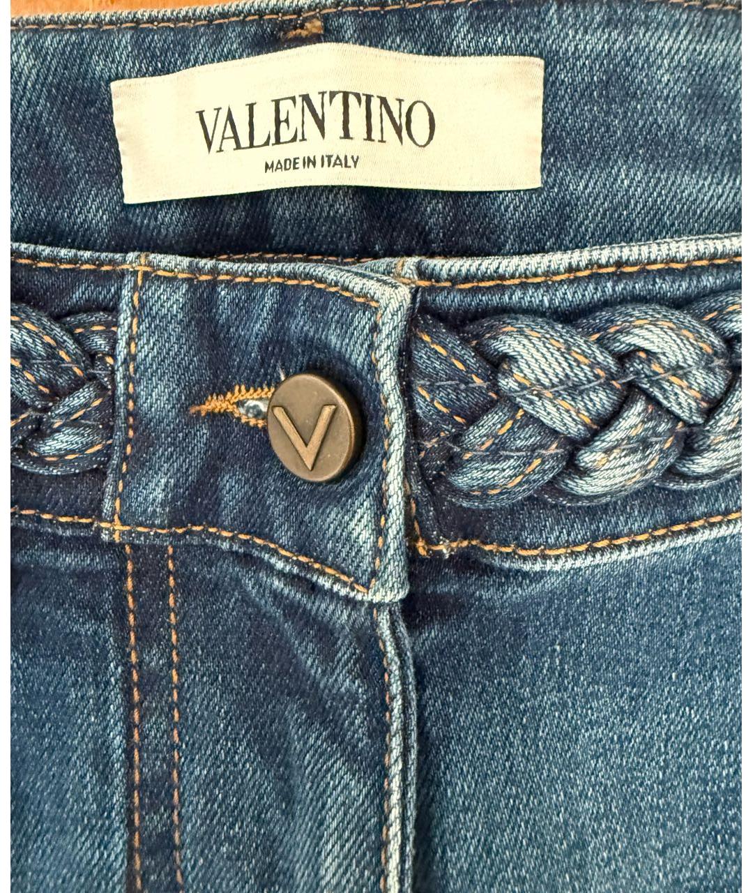VALENTINO Синие джинсы слим, фото 6