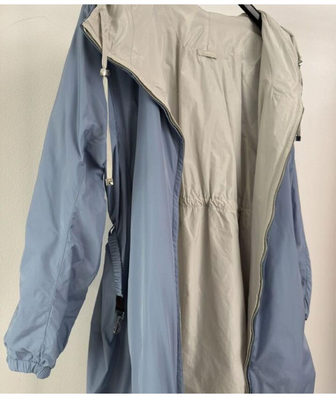 MAX MARA THE CUBE Голубая полиэстеровая парка, фото 2