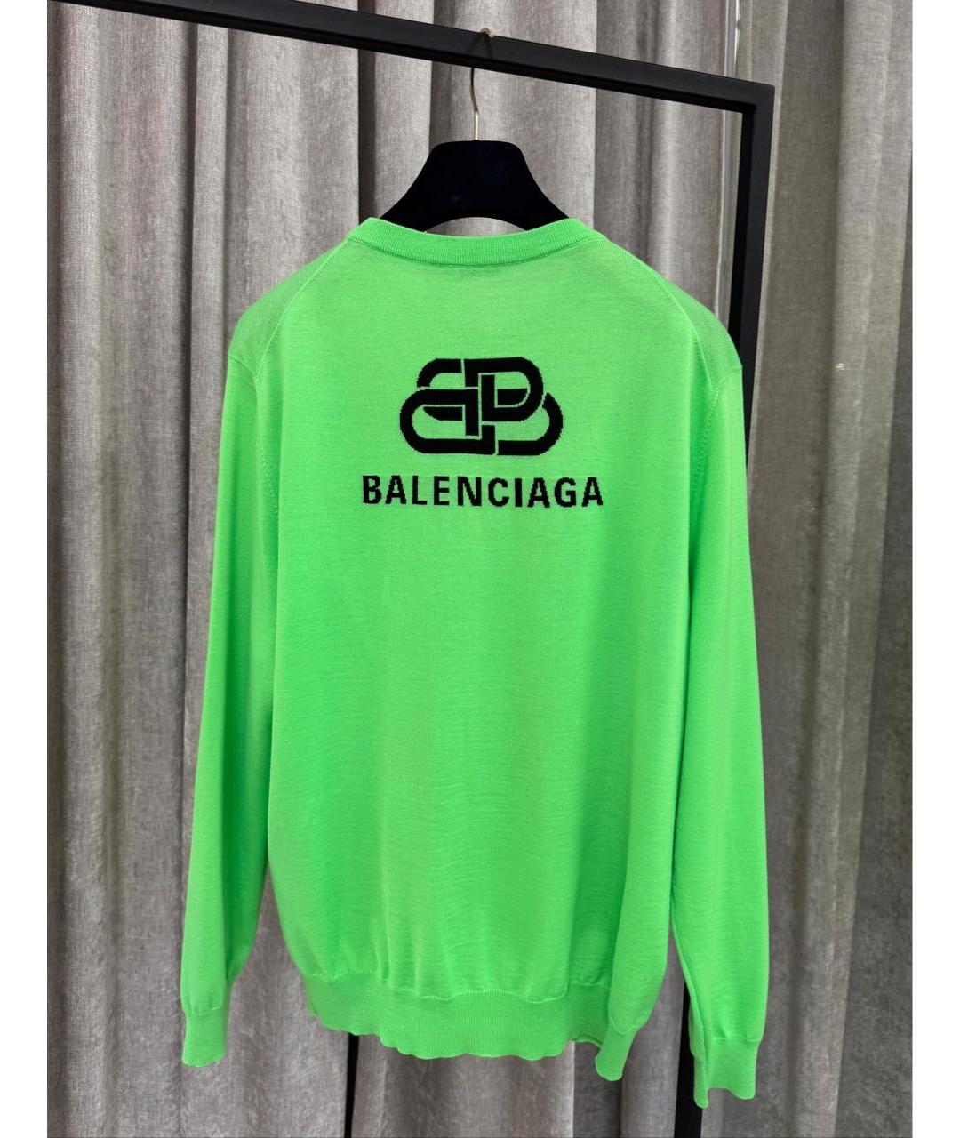 BALENCIAGA Салатовый джемпер / свитер, фото 2