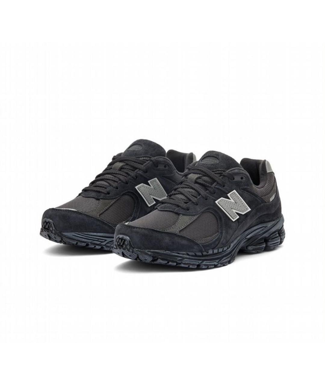 NEW BALANCE Черные замшевые низкие кроссовки / кеды, фото 2