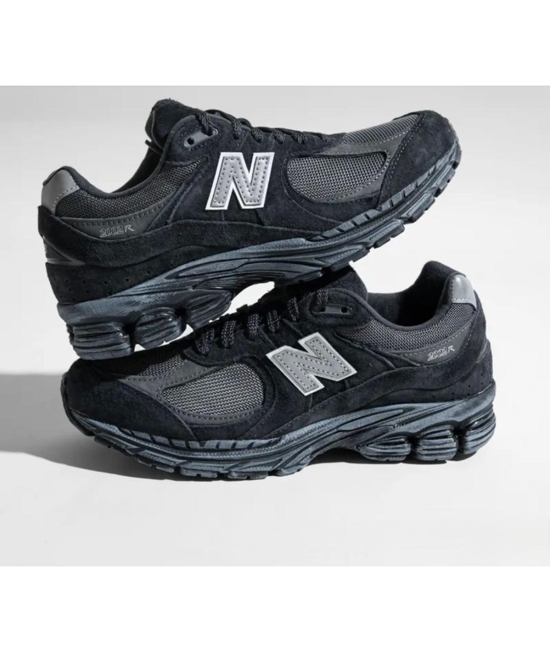 NEW BALANCE Черные замшевые низкие кроссовки / кеды, фото 6