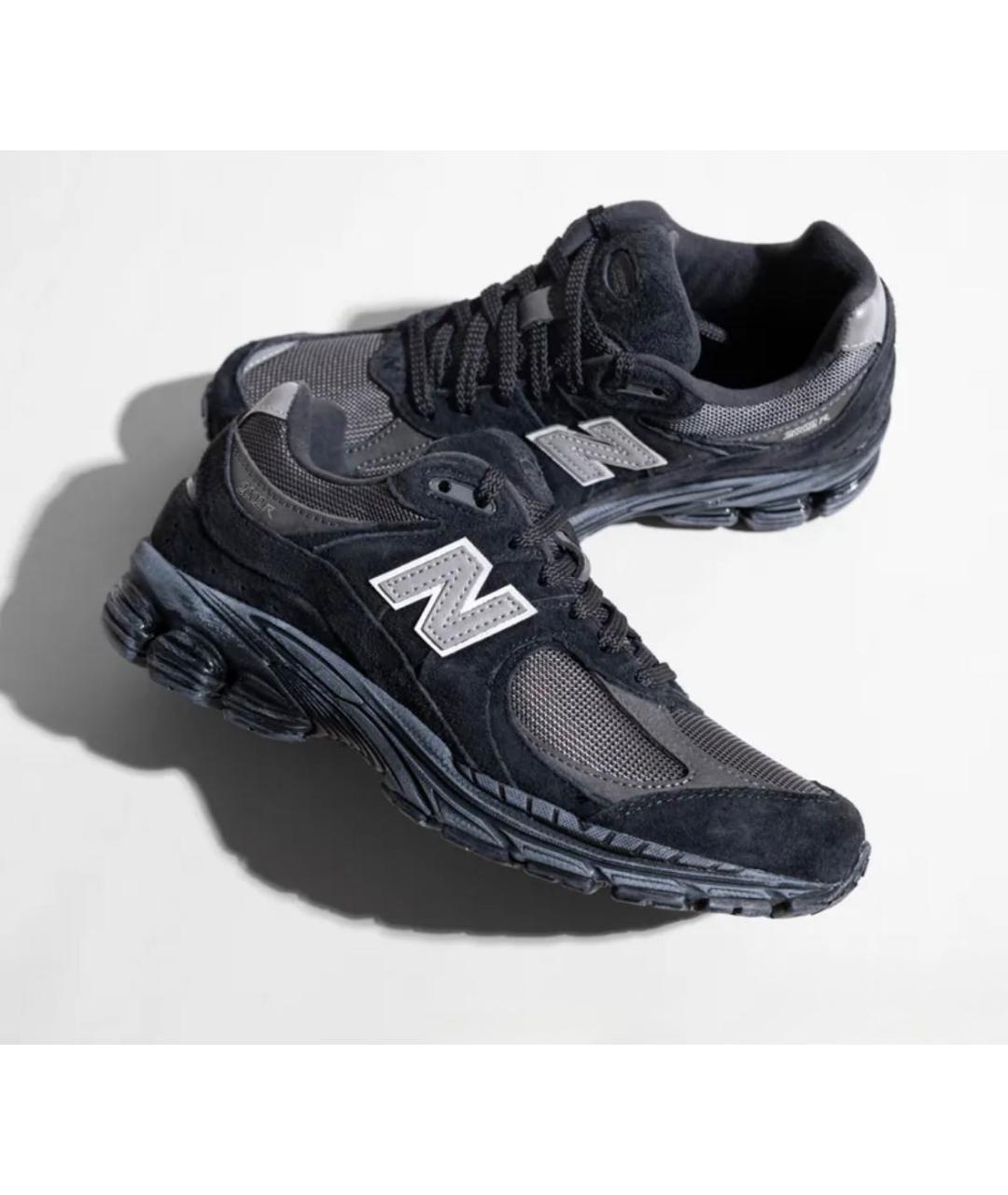 NEW BALANCE Черные замшевые низкие кроссовки / кеды, фото 5