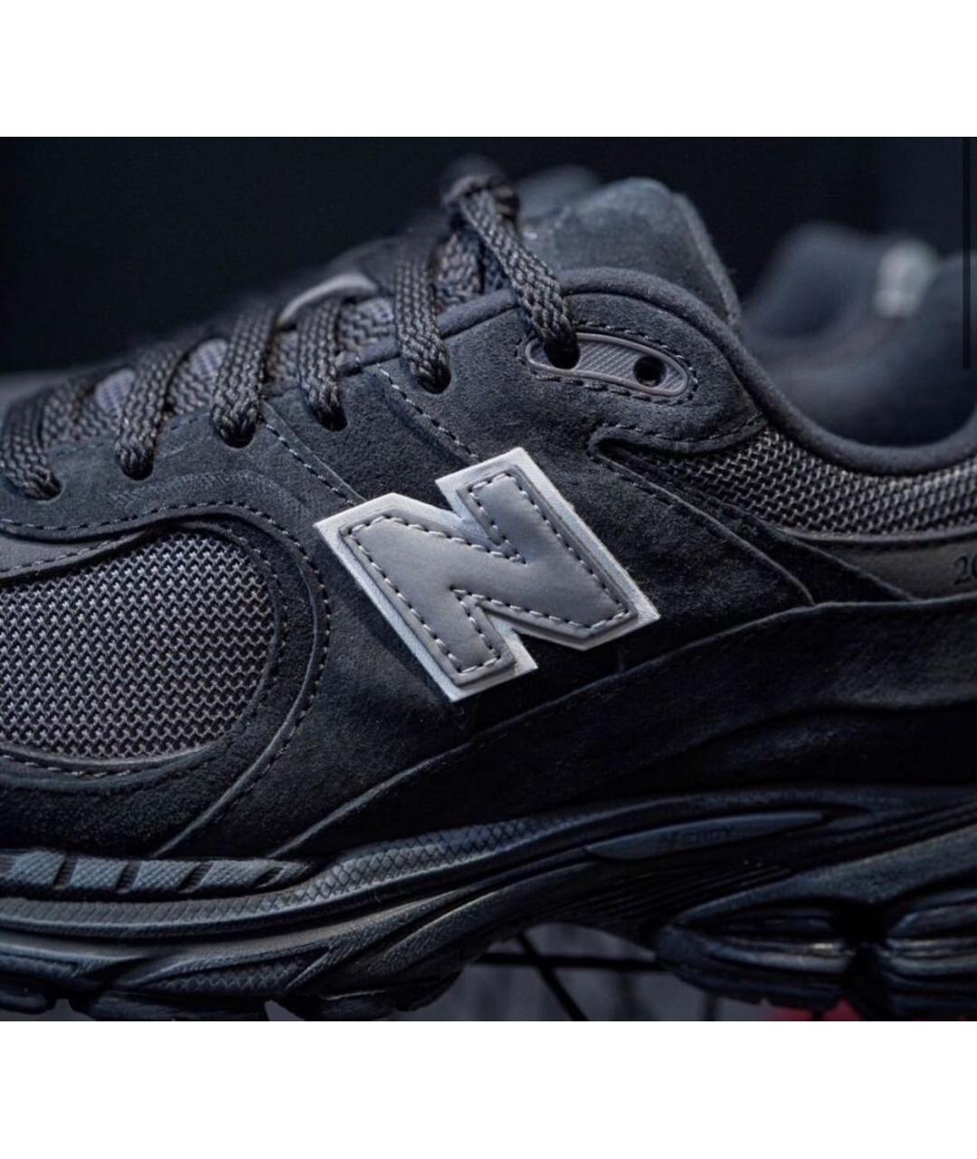 NEW BALANCE Черные замшевые низкие кроссовки / кеды, фото 7