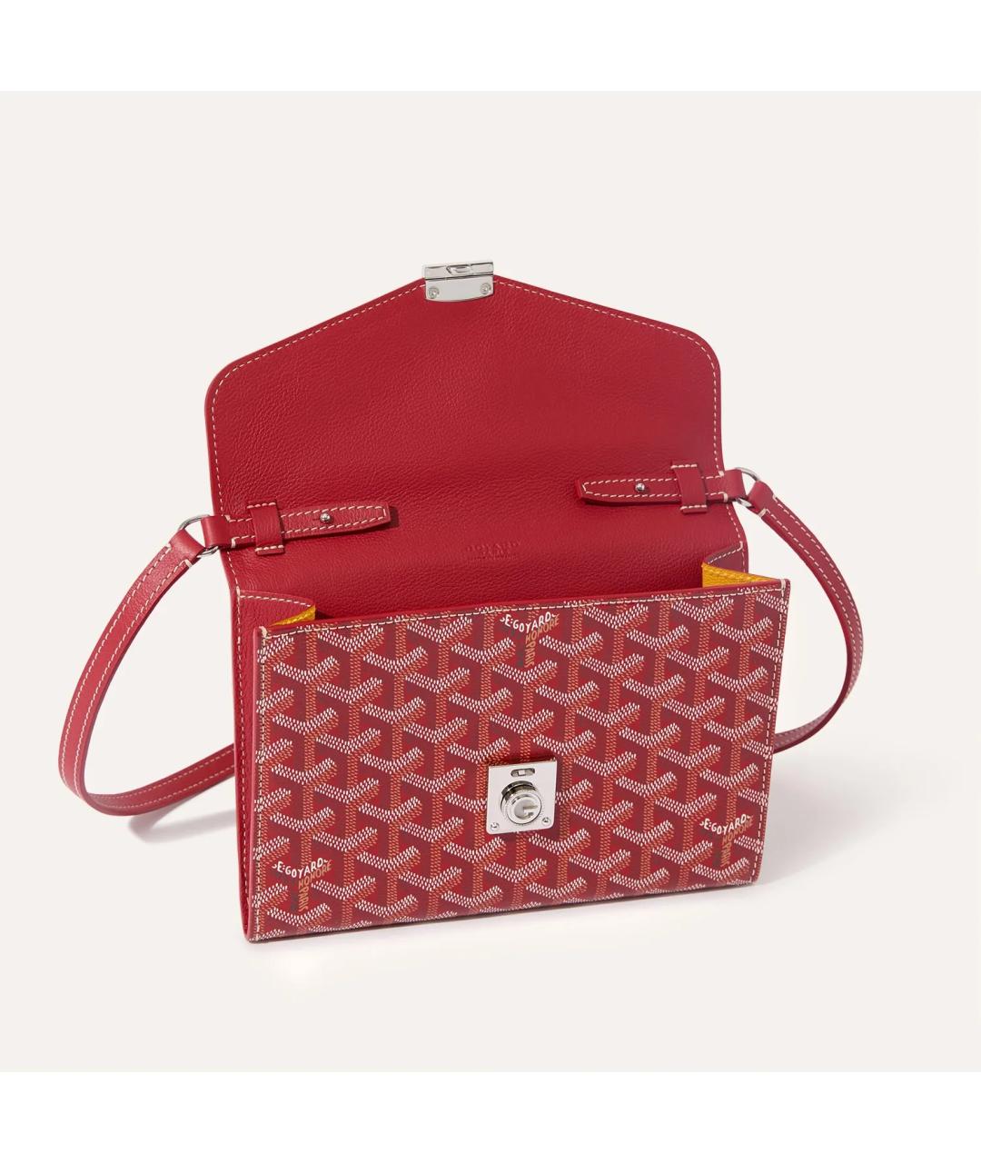 GOYARD Красная сумка через плечо, фото 4