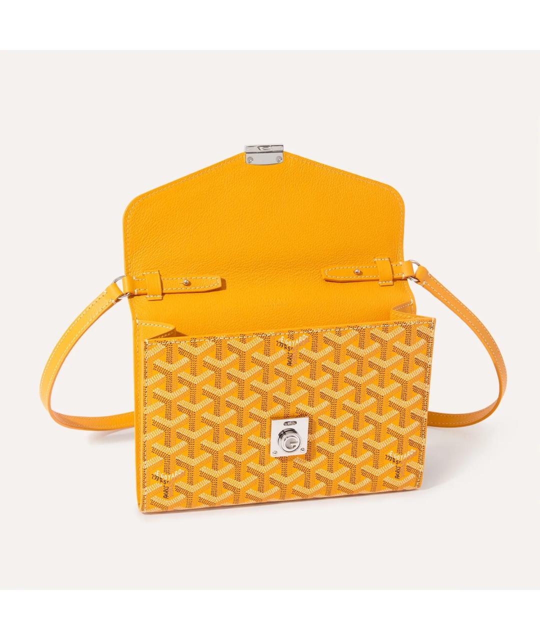 GOYARD Желтая сумка через плечо, фото 4