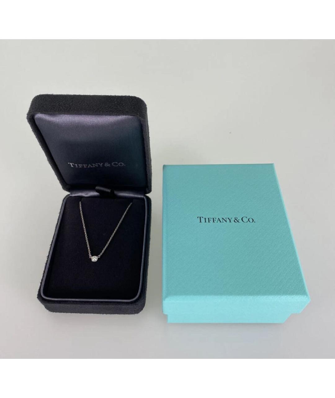 TIFFANY&CO Белая платиновая подвеска, фото 6