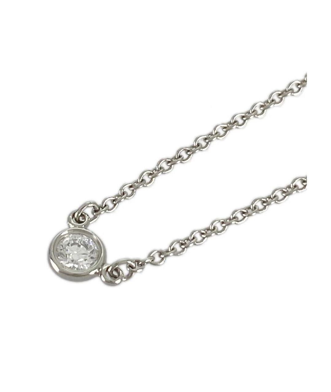 TIFFANY&CO Белая платиновая подвеска, фото 2