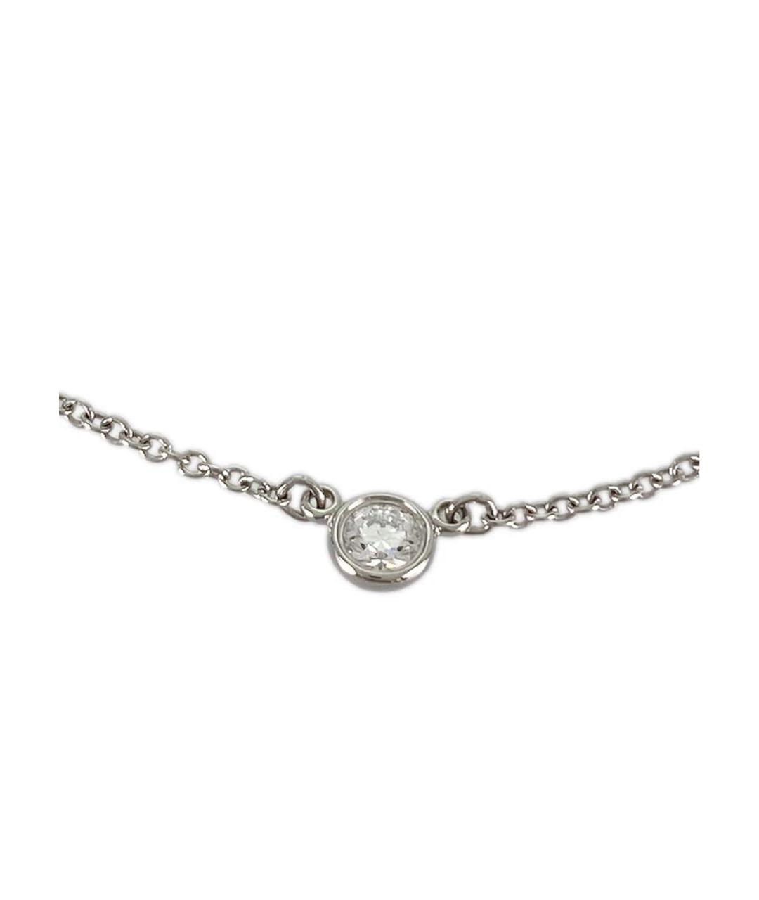 TIFFANY&CO Белая платиновая подвеска, фото 3