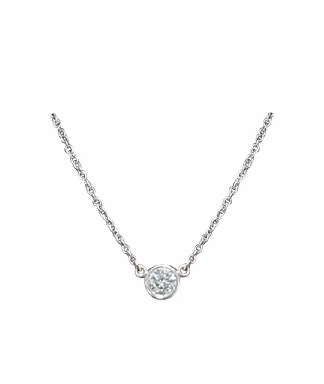 TIFFANY&CO Белая платиновая подвеска, фото 1