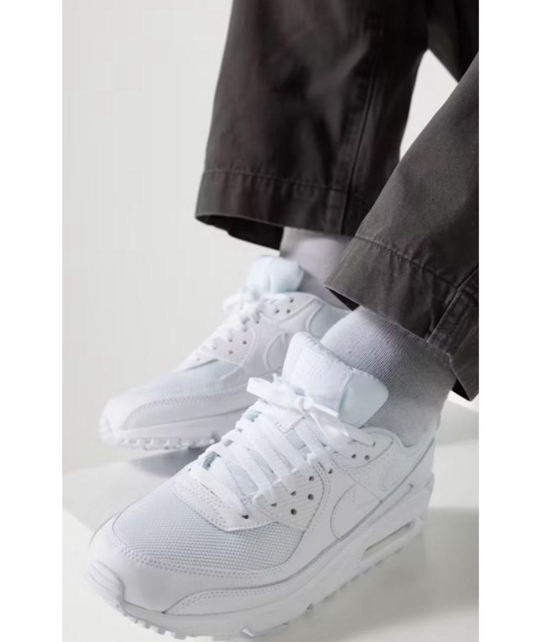 NIKE Белые кожаные низкие кроссовки / кеды, фото 8