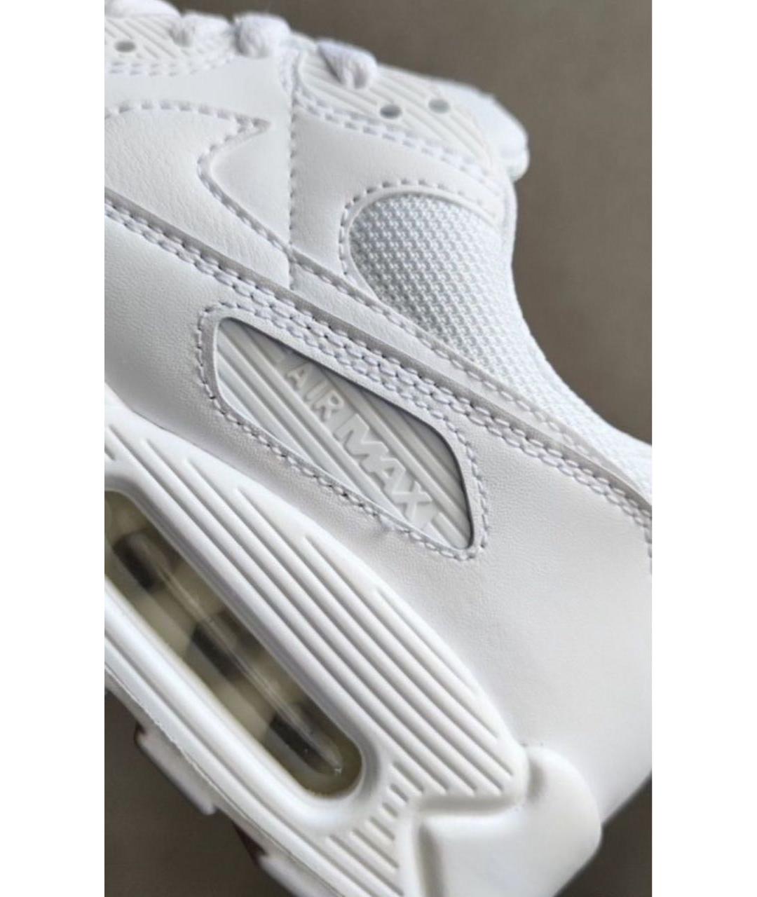 NIKE Белые кожаные низкие кроссовки / кеды, фото 6